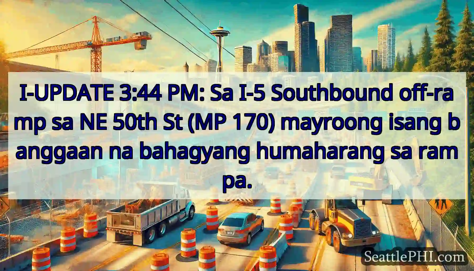 I-UPDATE 3:44 PM: Sa I-5 Southbound off-ramp sa