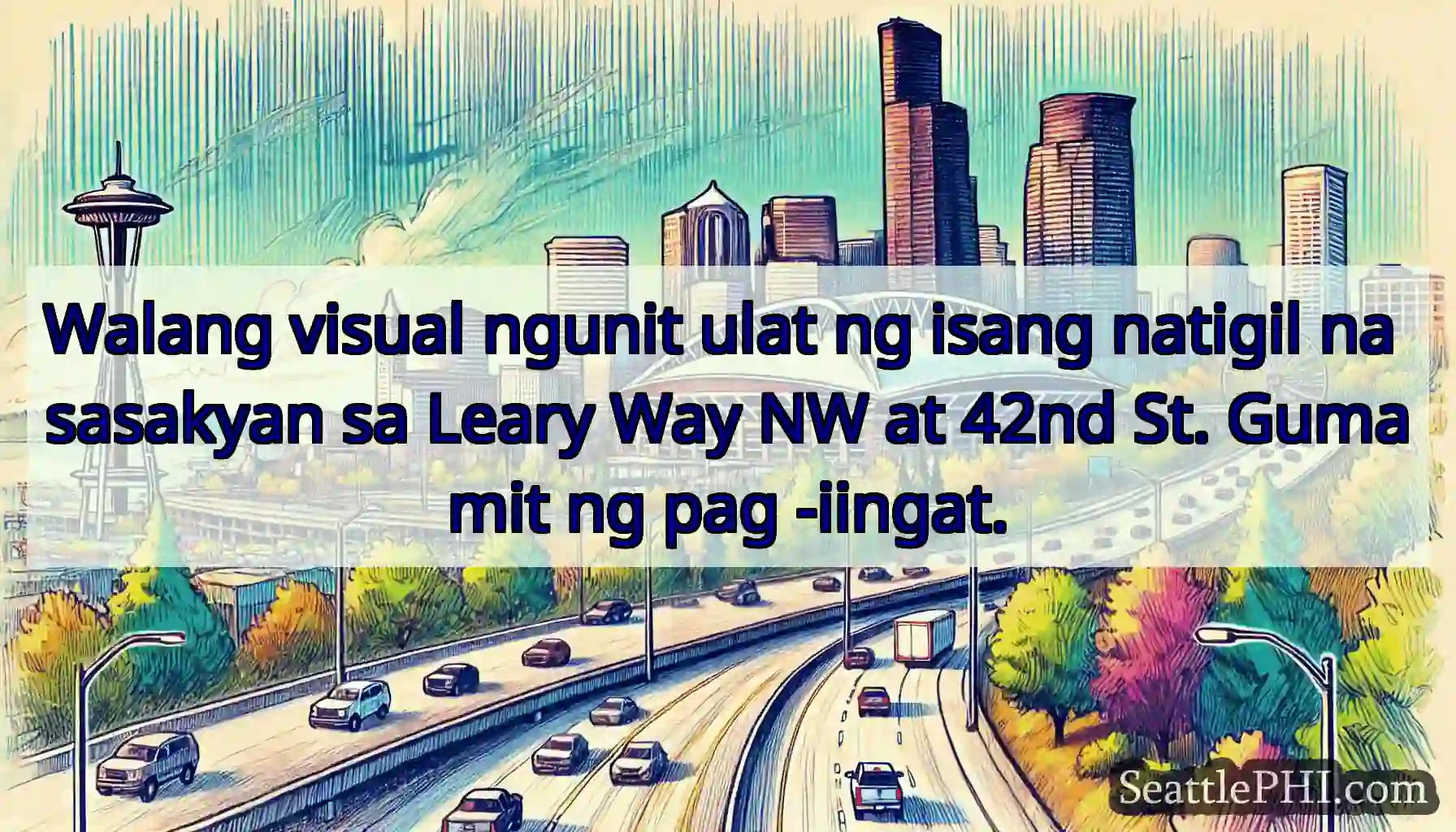 Walang visual ngunit ulat ng isang natigil na