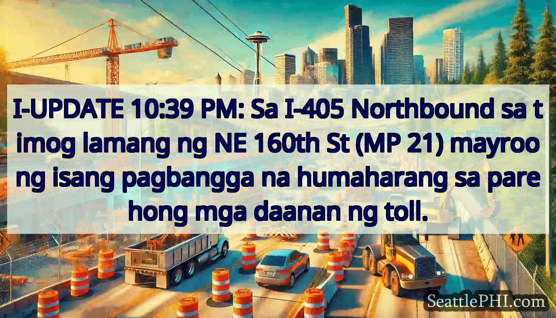 I-UPDATE 10:39 PM: Sa I-405 Northbound sa timog