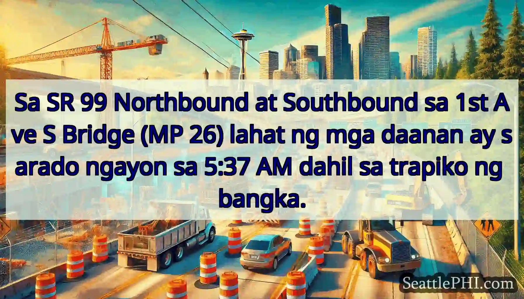 Sa SR 99 Northbound at Southbound sa 1st Ave S