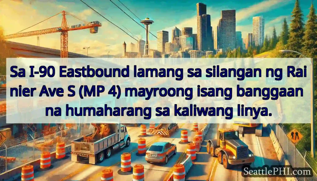Sa I-90 Eastbound lamang sa silangan ng Rainier