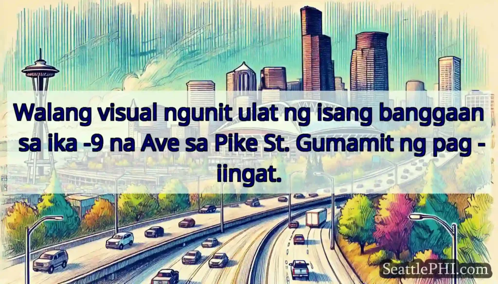 Walang visual ngunit ulat ng isang banggaan sa