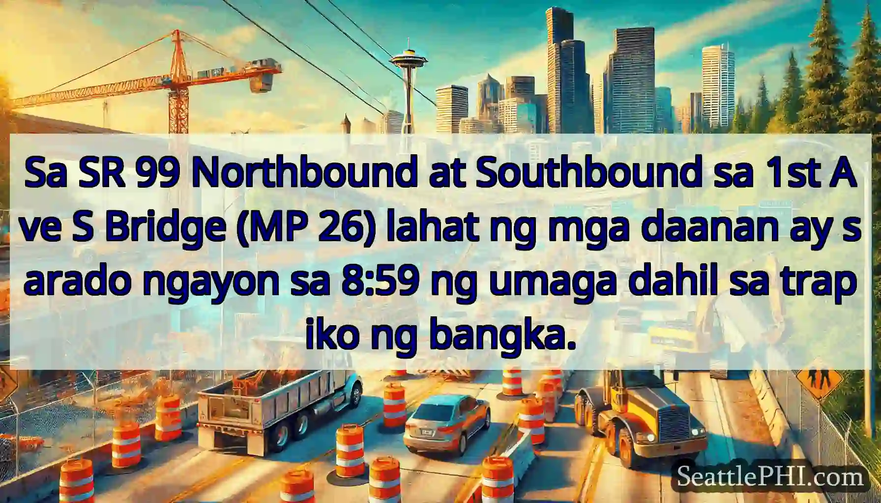 Sa SR 99 Northbound at Southbound sa 1st Ave S