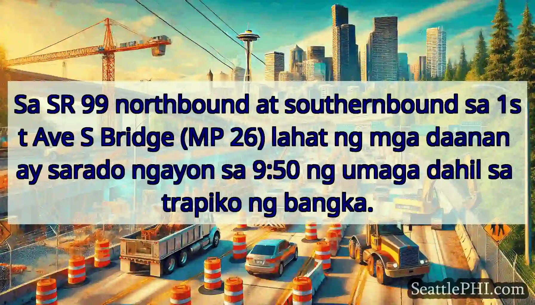 Sa SR 99 northbound at southernbound sa 1st Ave S