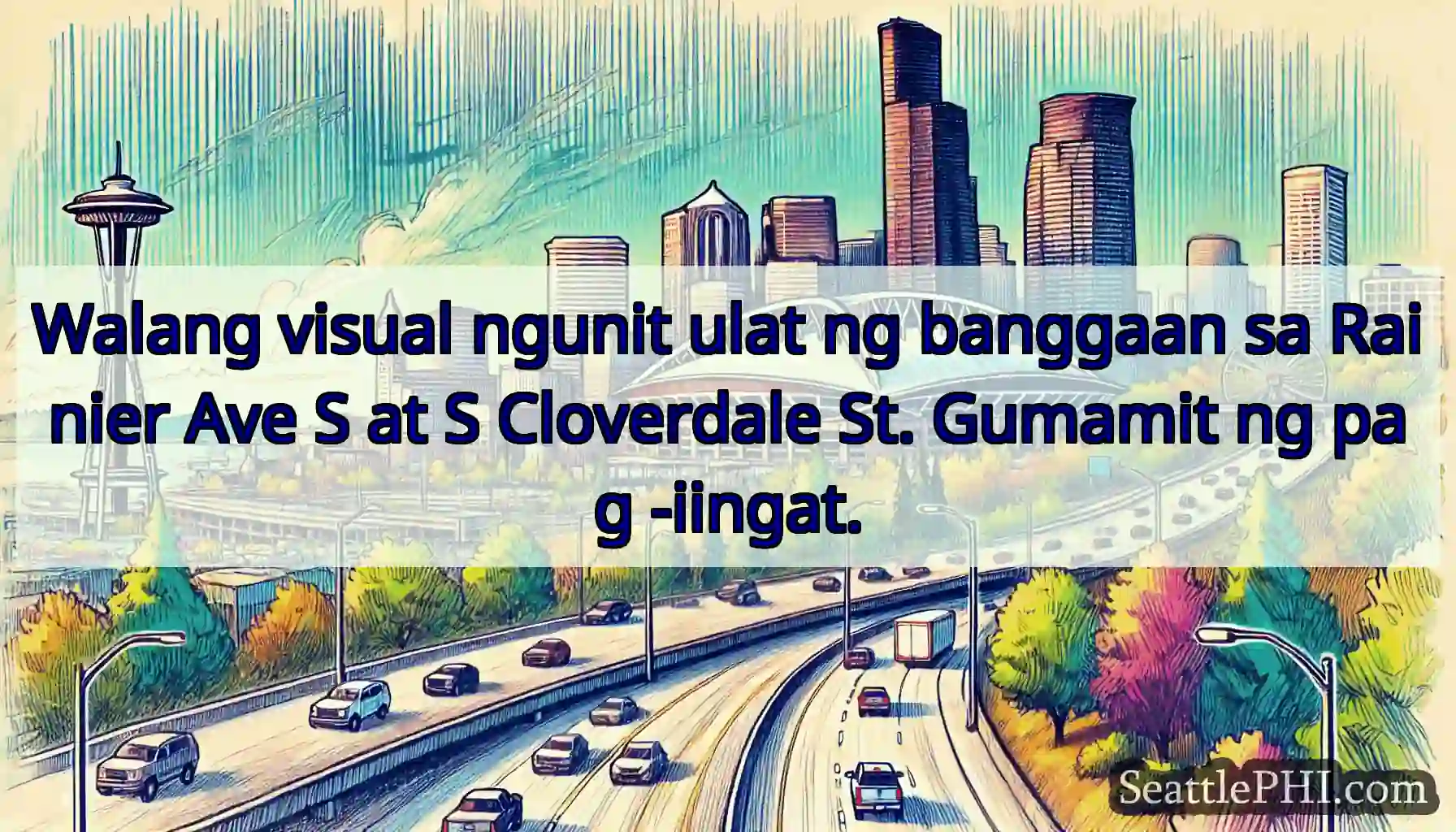Walang visual ngunit ulat ng banggaan sa Rainier