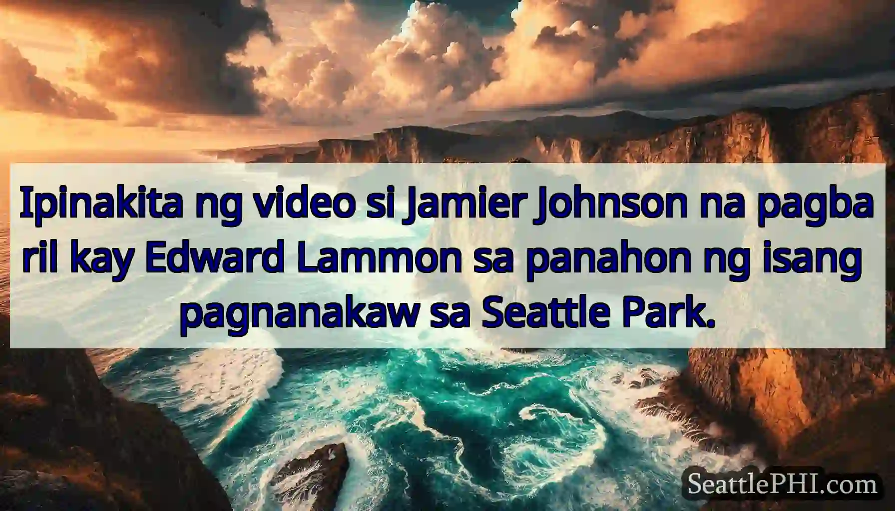 Ipinakita ng video si Jamier Johnson na pagbaril