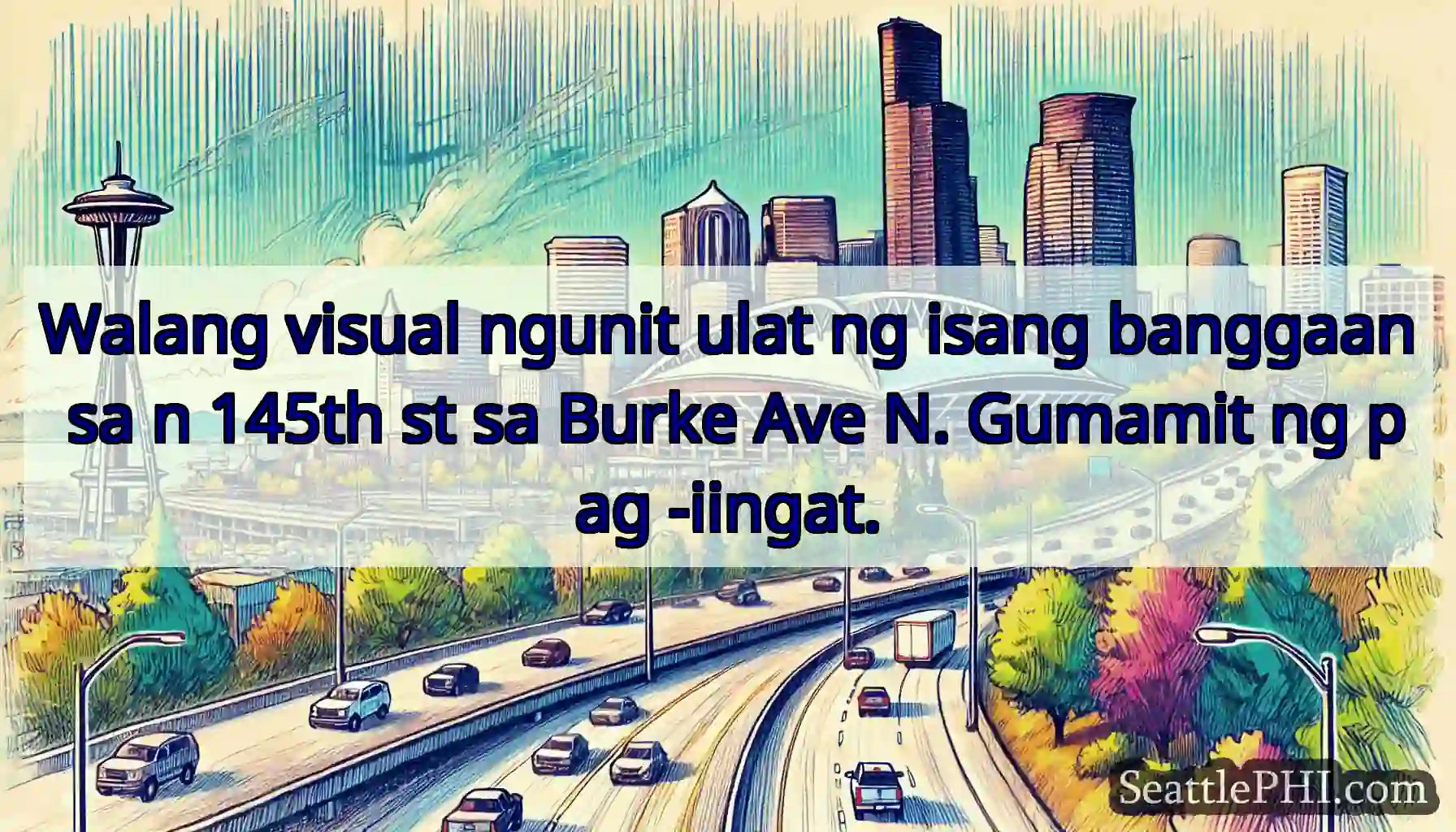 Walang visual ngunit ulat ng isang banggaan sa n