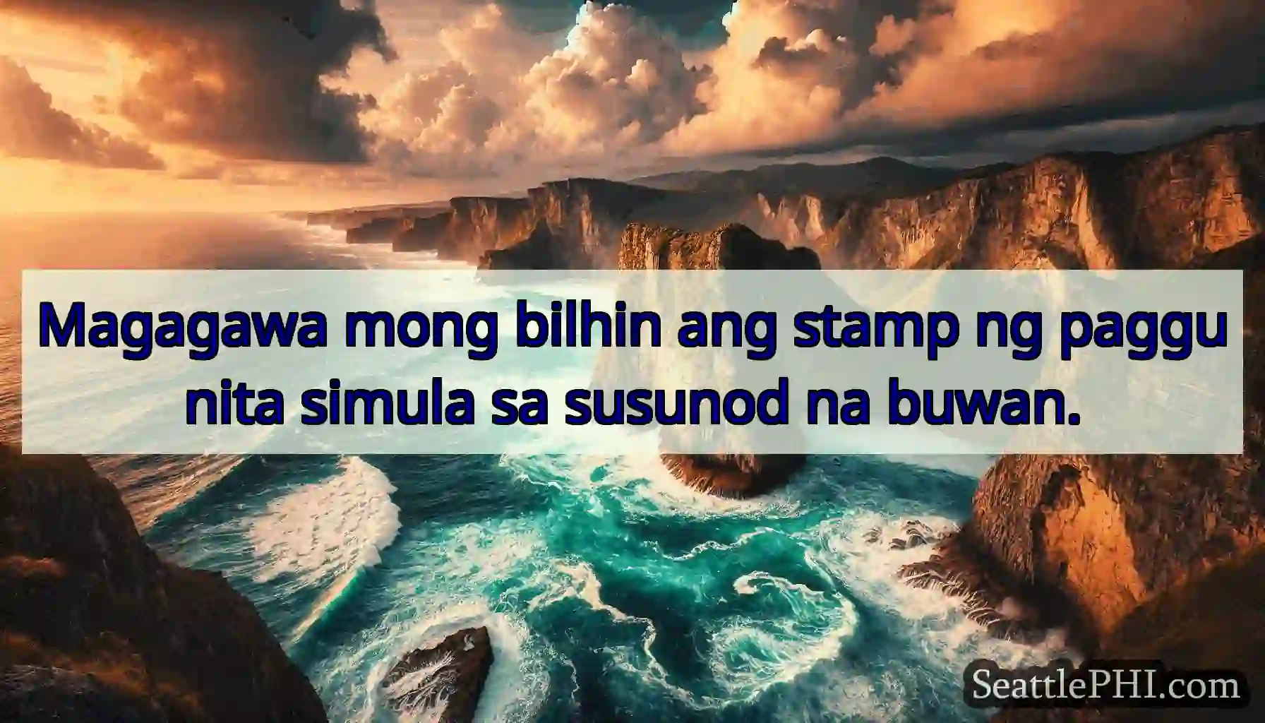 Magagawa mong bilhin ang stamp ng paggunita