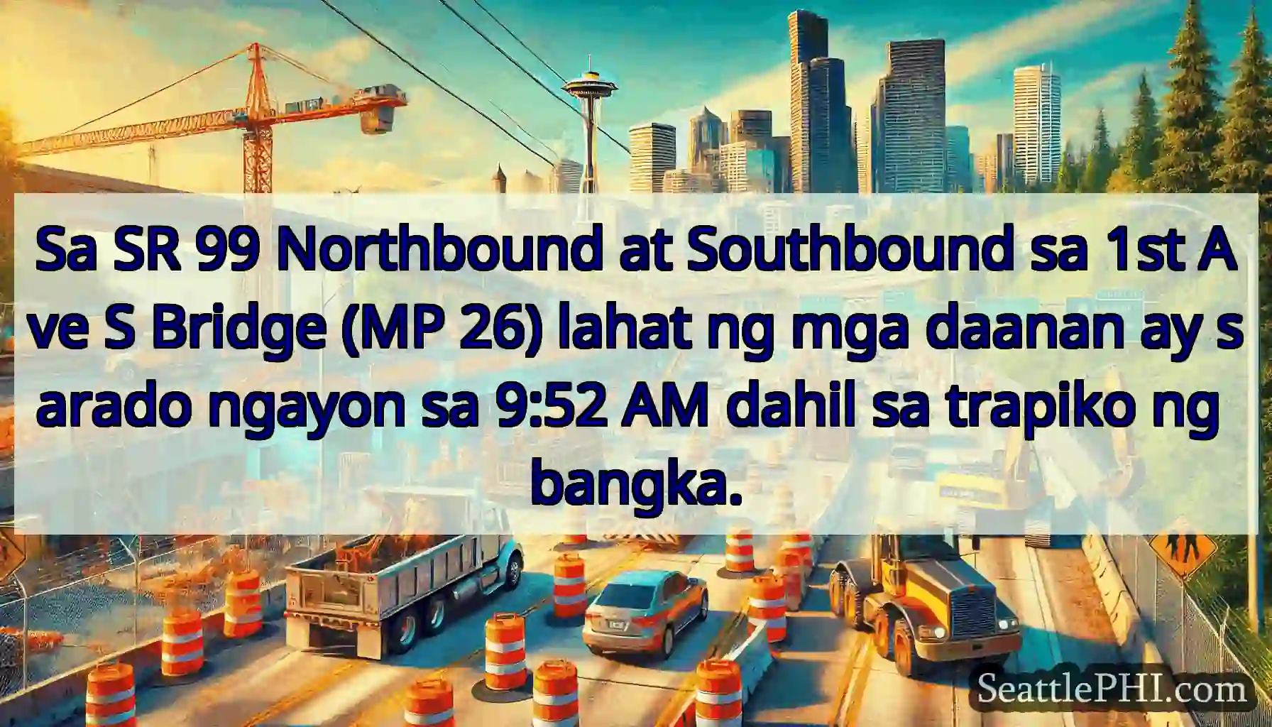 Sa SR 99 Northbound at Southbound sa 1st Ave S