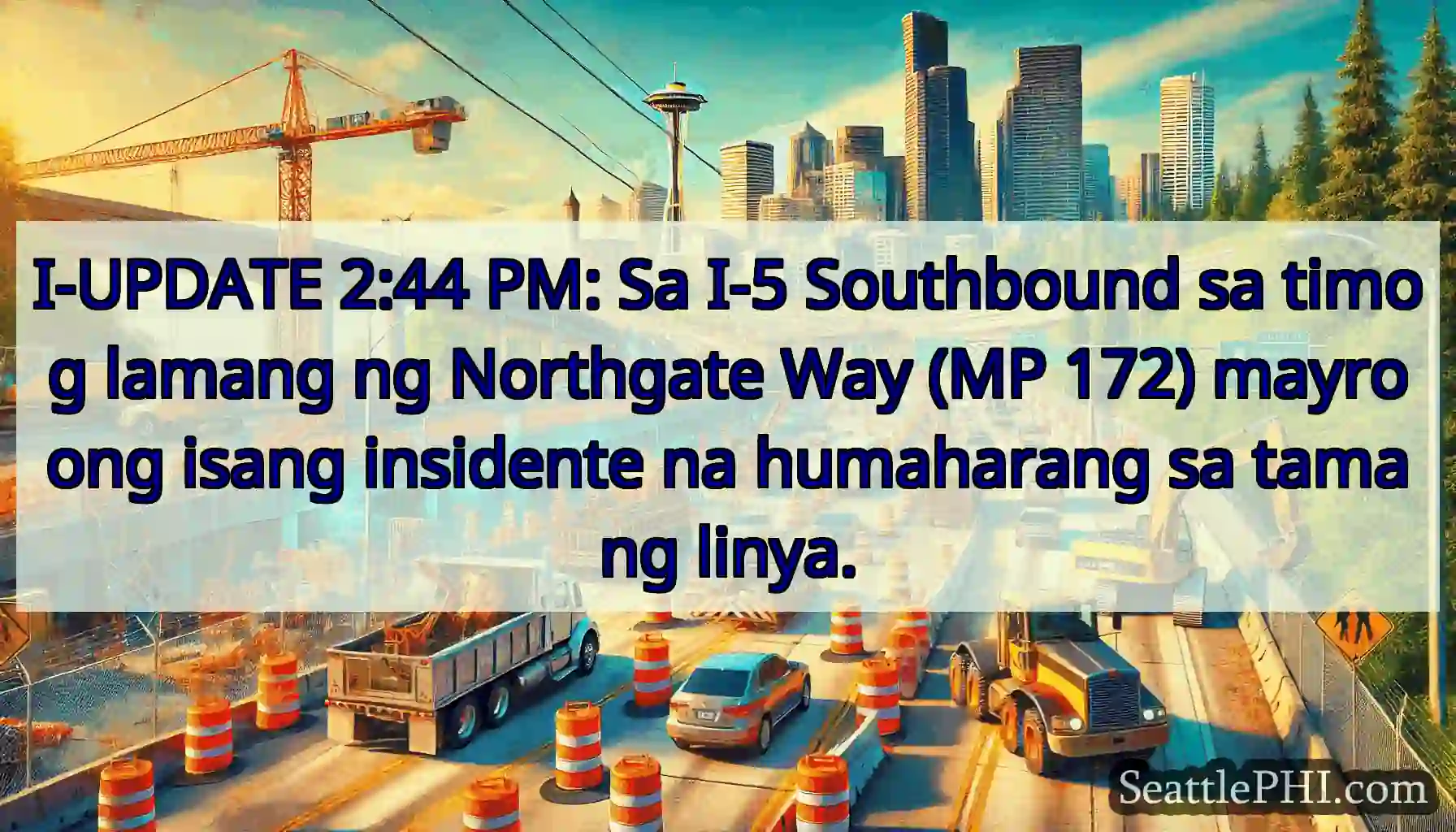 I-UPDATE 2:44 PM: Sa I-5 Southbound sa timog