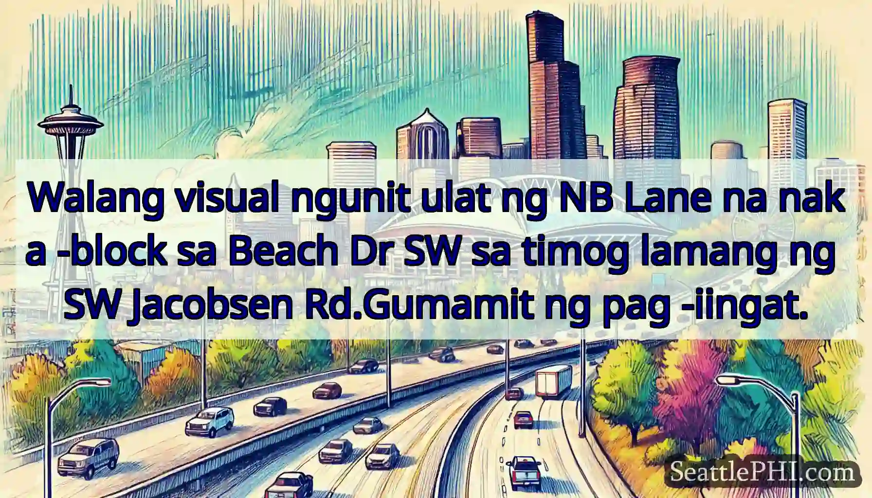 Walang visual ngunit ulat ng NB Lane na naka