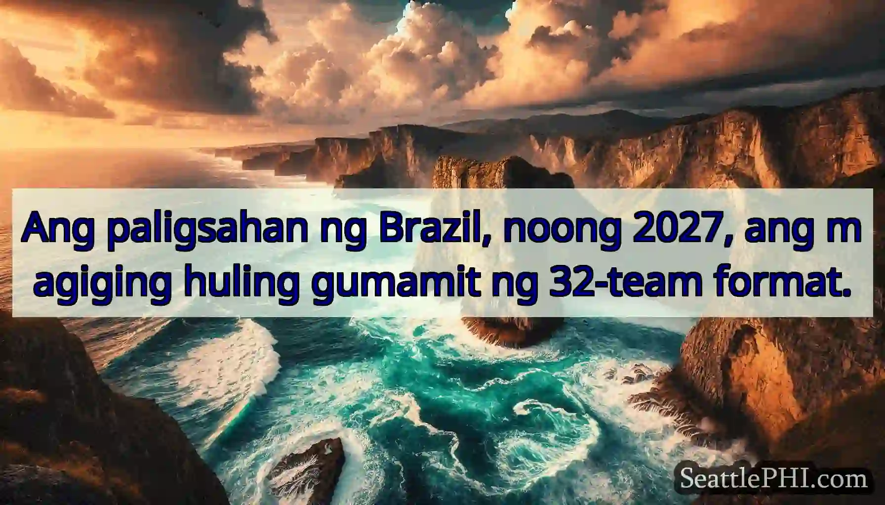 Ang paligsahan ng Brazil, noong 2027, ang