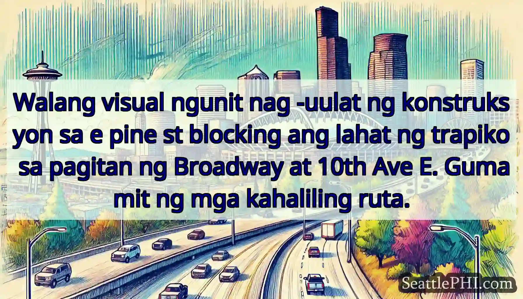 Walang visual ngunit nag -uulat ng konstruksyon