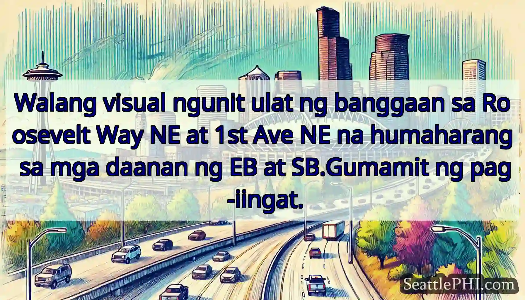 Walang visual ngunit ulat ng banggaan sa