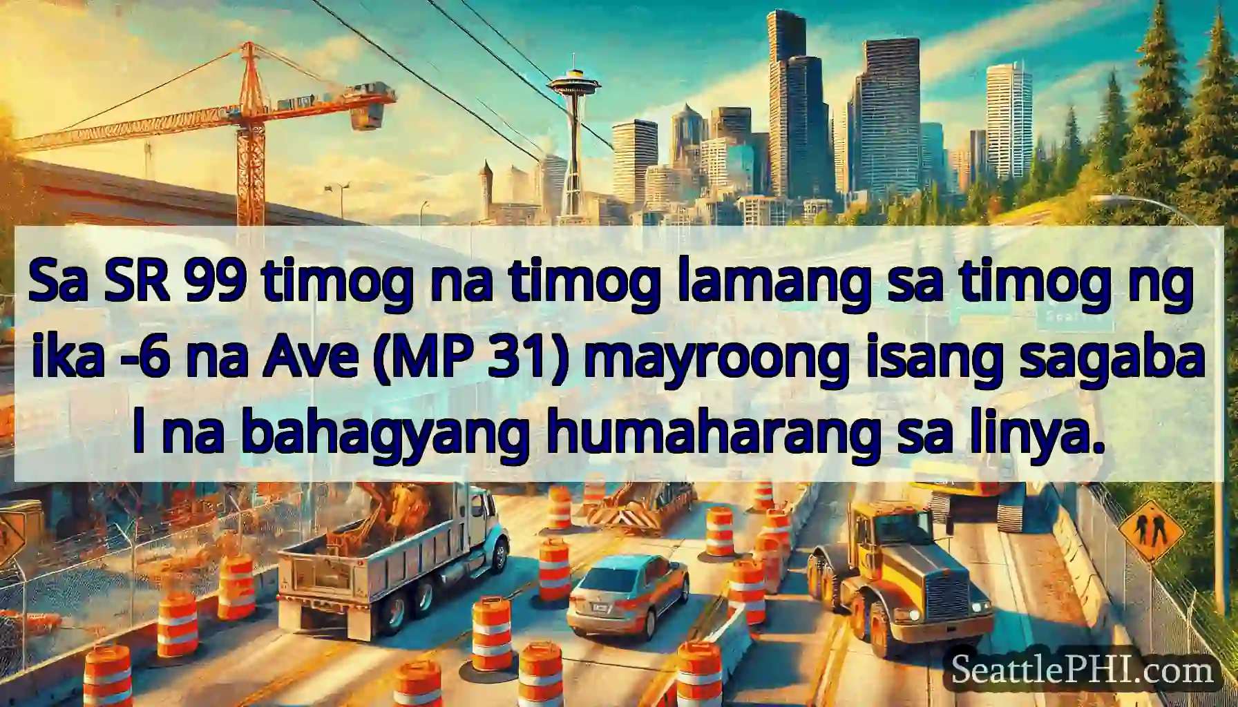 Sa SR 99 timog na timog lamang sa timog ng ika -6