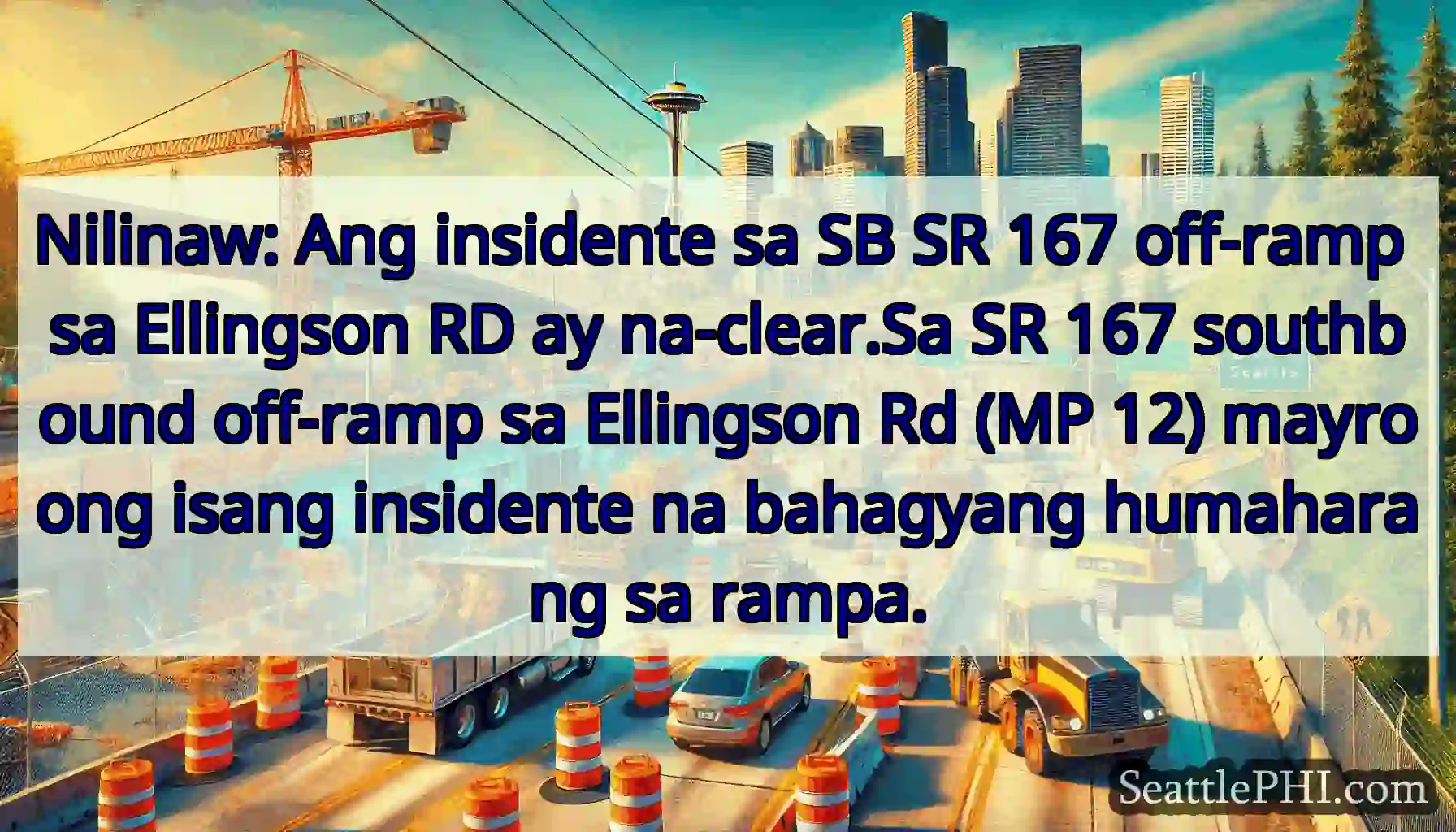 Nilinaw: Ang insidente sa SB SR 167 off-ramp sa