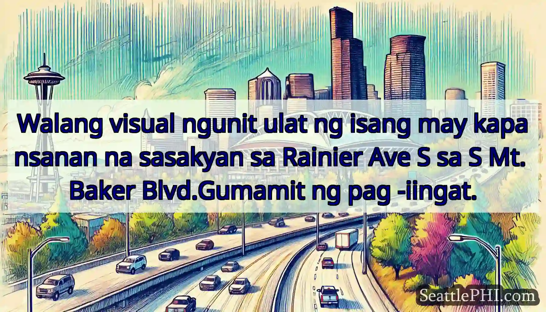 Walang visual ngunit ulat ng isang may kapansanan