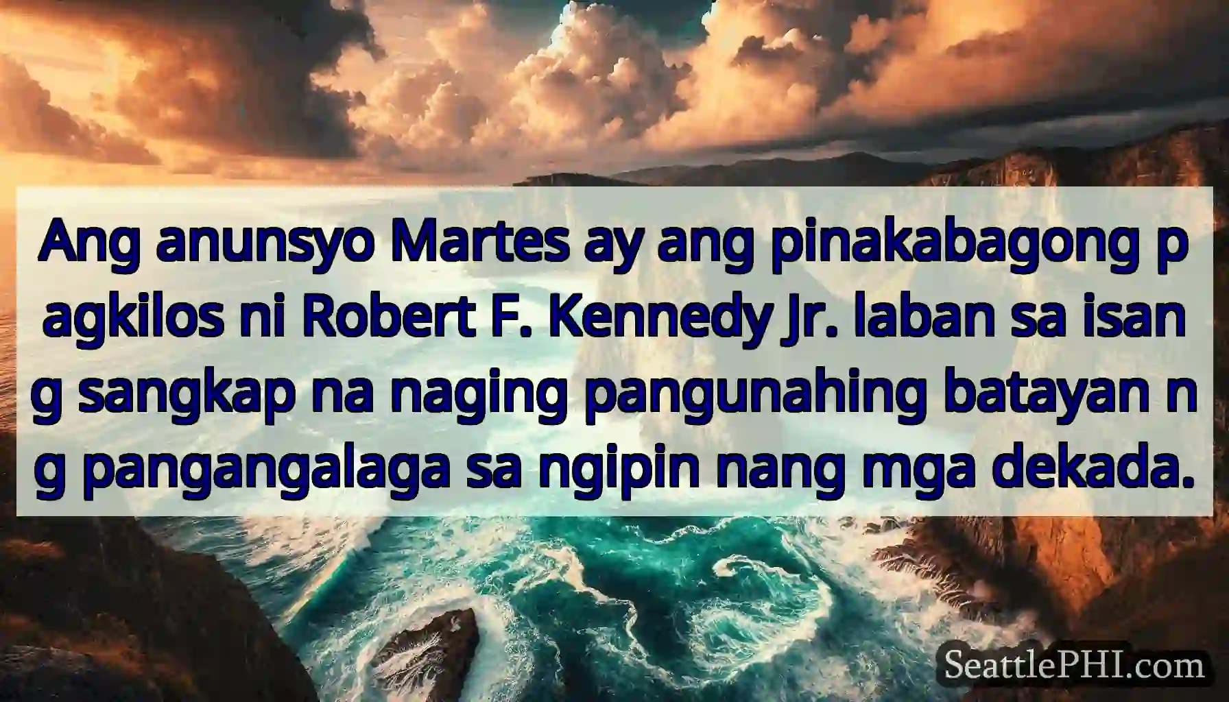 Ang anunsyo Martes ay ang pinakabagong pagkilos