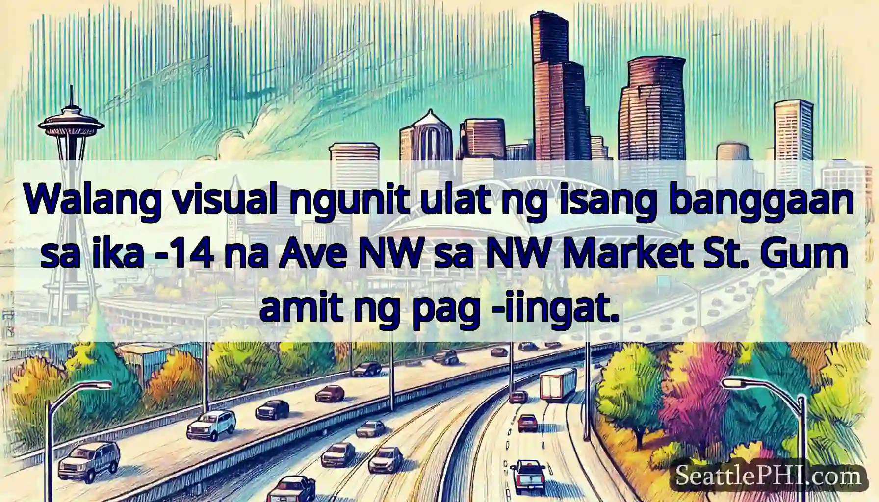 Walang visual ngunit ulat ng isang banggaan sa