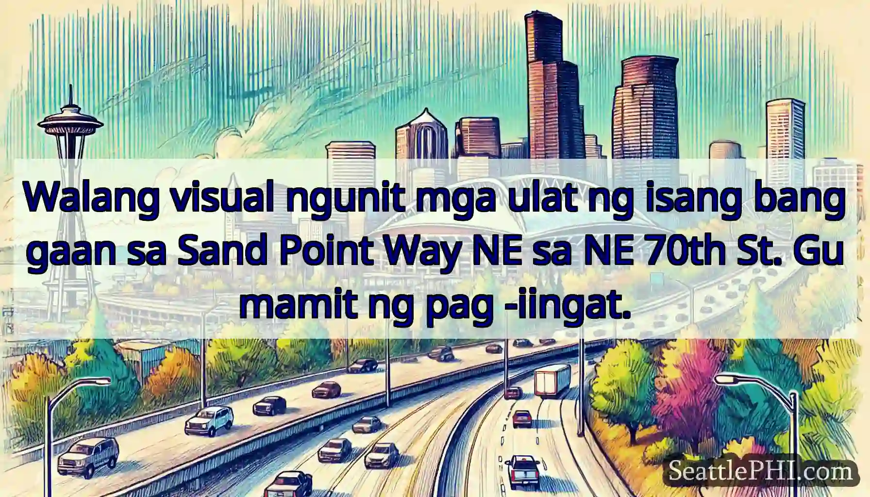 Walang visual ngunit mga ulat ng isang banggaan