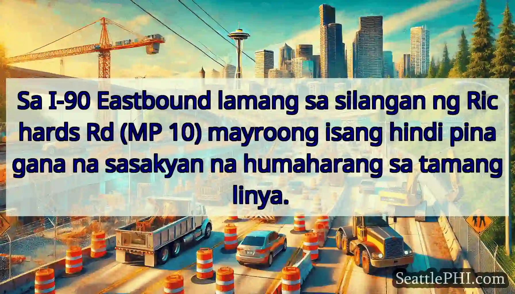 Sa I-90 Eastbound lamang sa silangan ng Richards