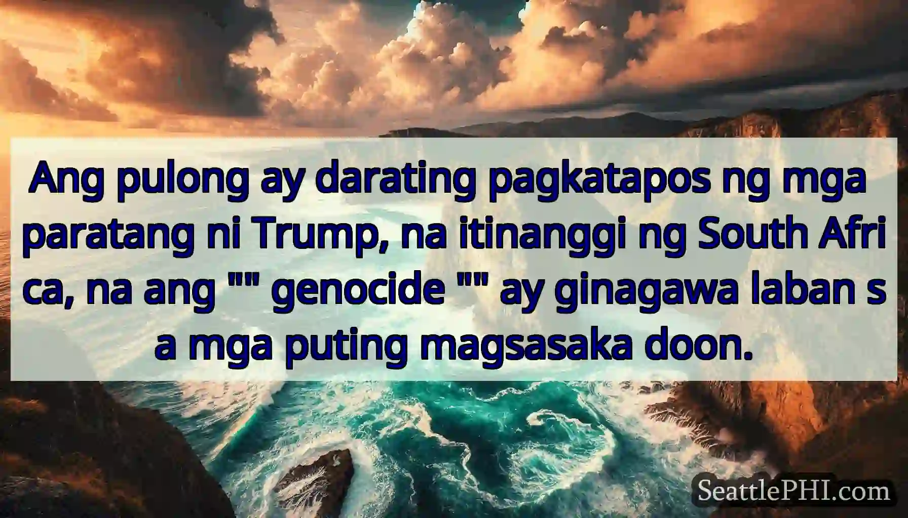 Ang pulong ay darating pagkatapos ng mga paratang