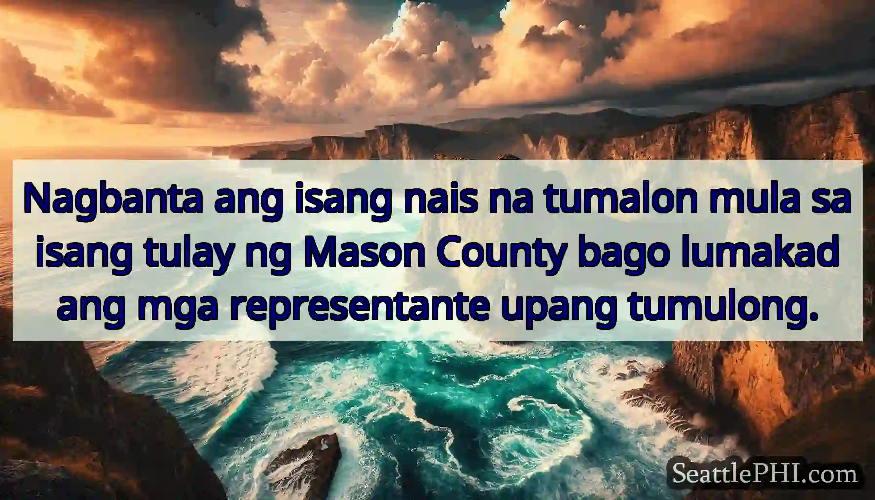 Nagbanta ang isang nais na tumalon mula sa isang