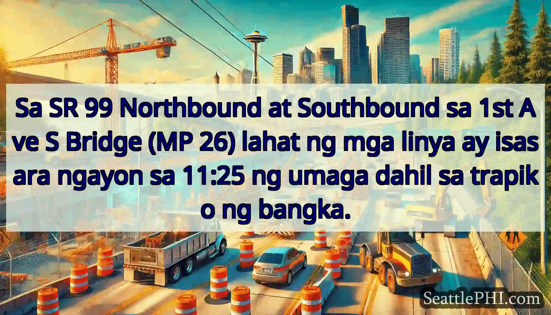 Sa SR 99 Northbound at Southbound sa 1st Ave S
