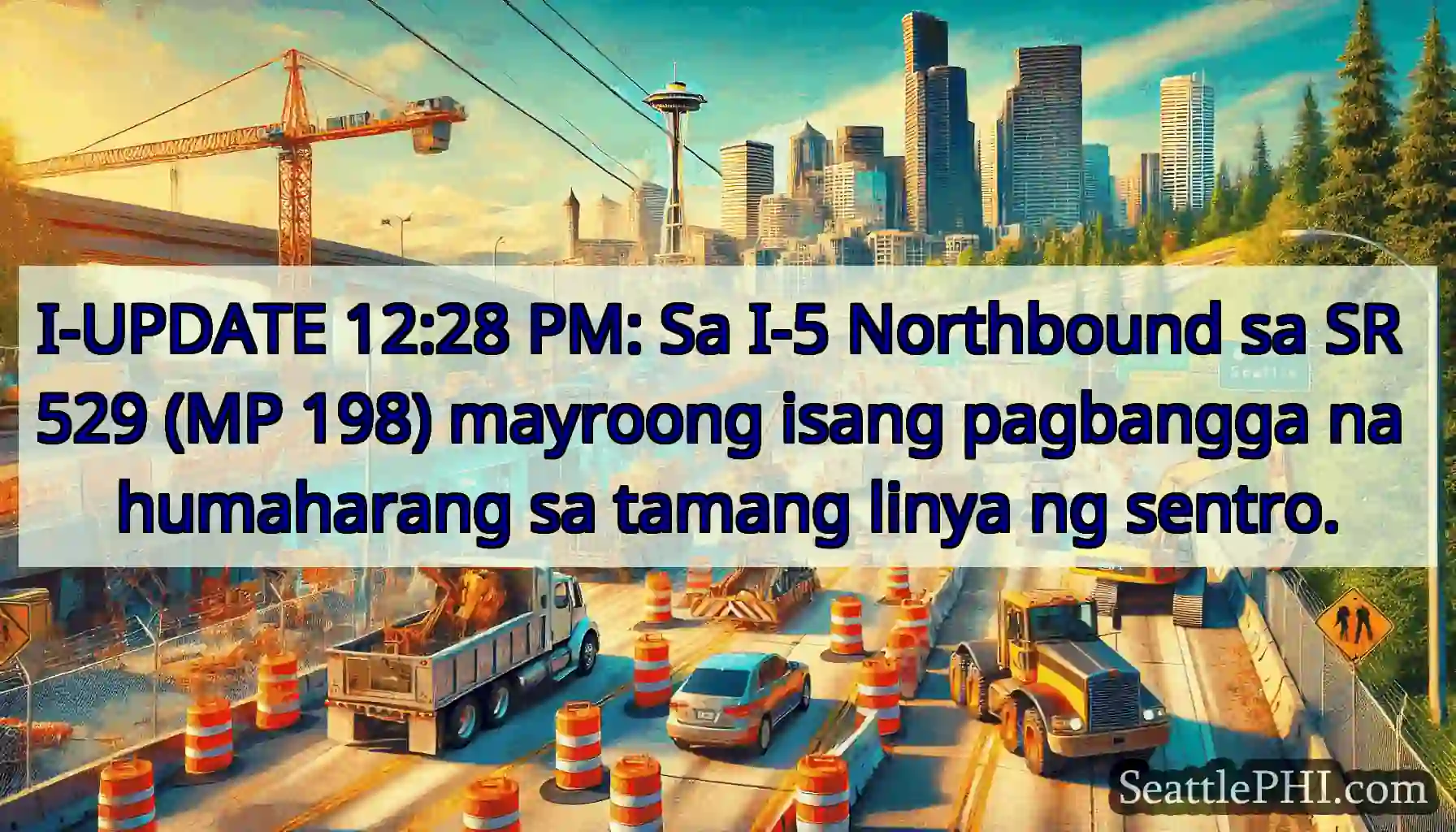 I-UPDATE 12:28 PM: Sa I-5 Northbound sa SR 529