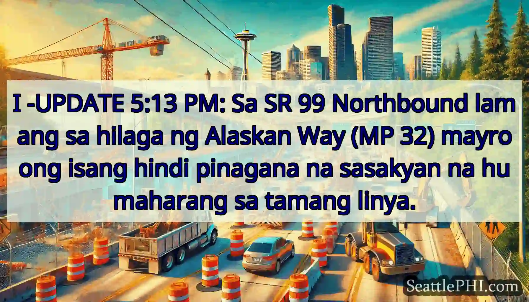 I -UPDATE 5:13 PM: Sa SR 99 Northbound lamang sa