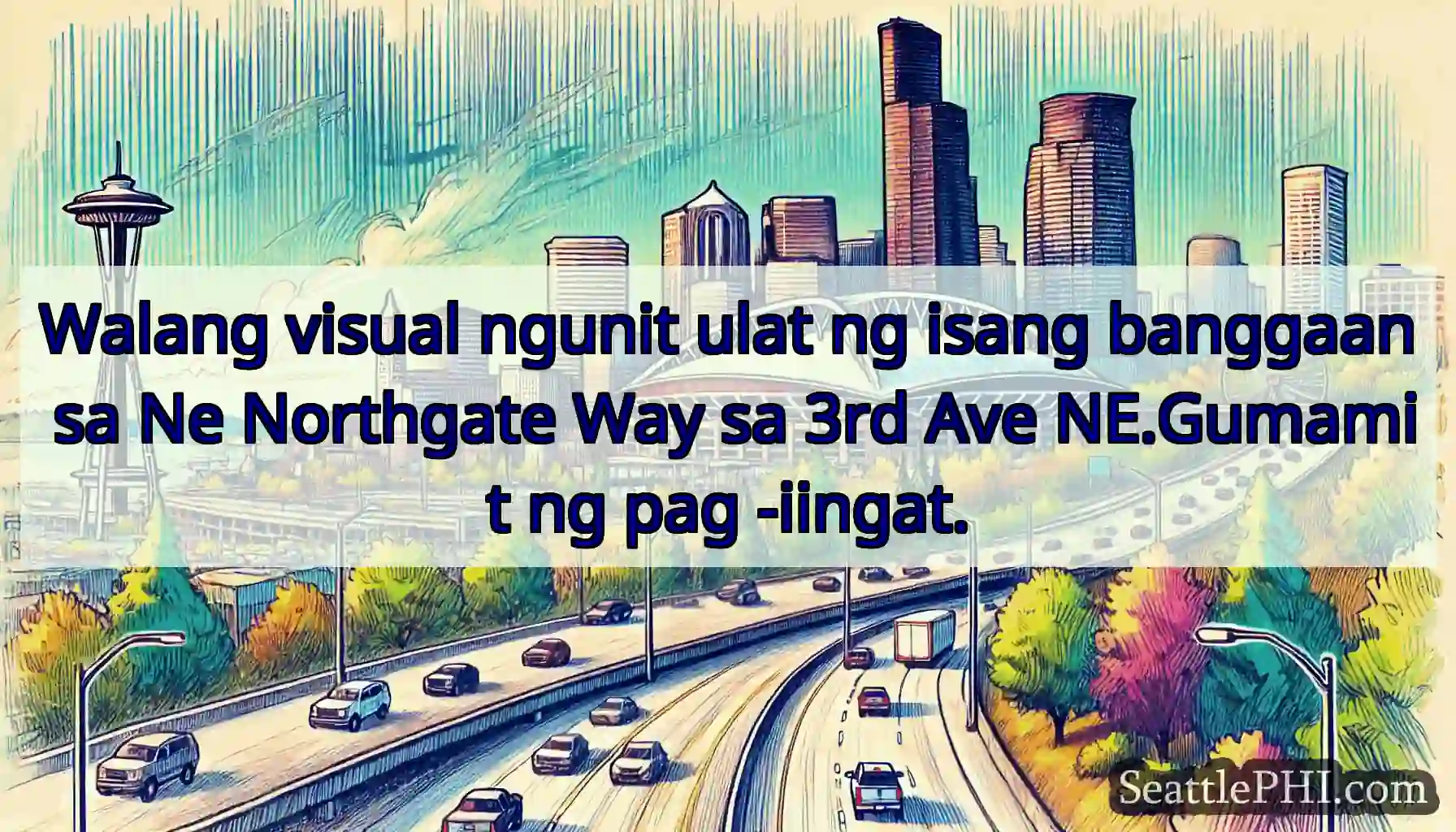 Walang visual ngunit ulat ng isang banggaan sa Ne