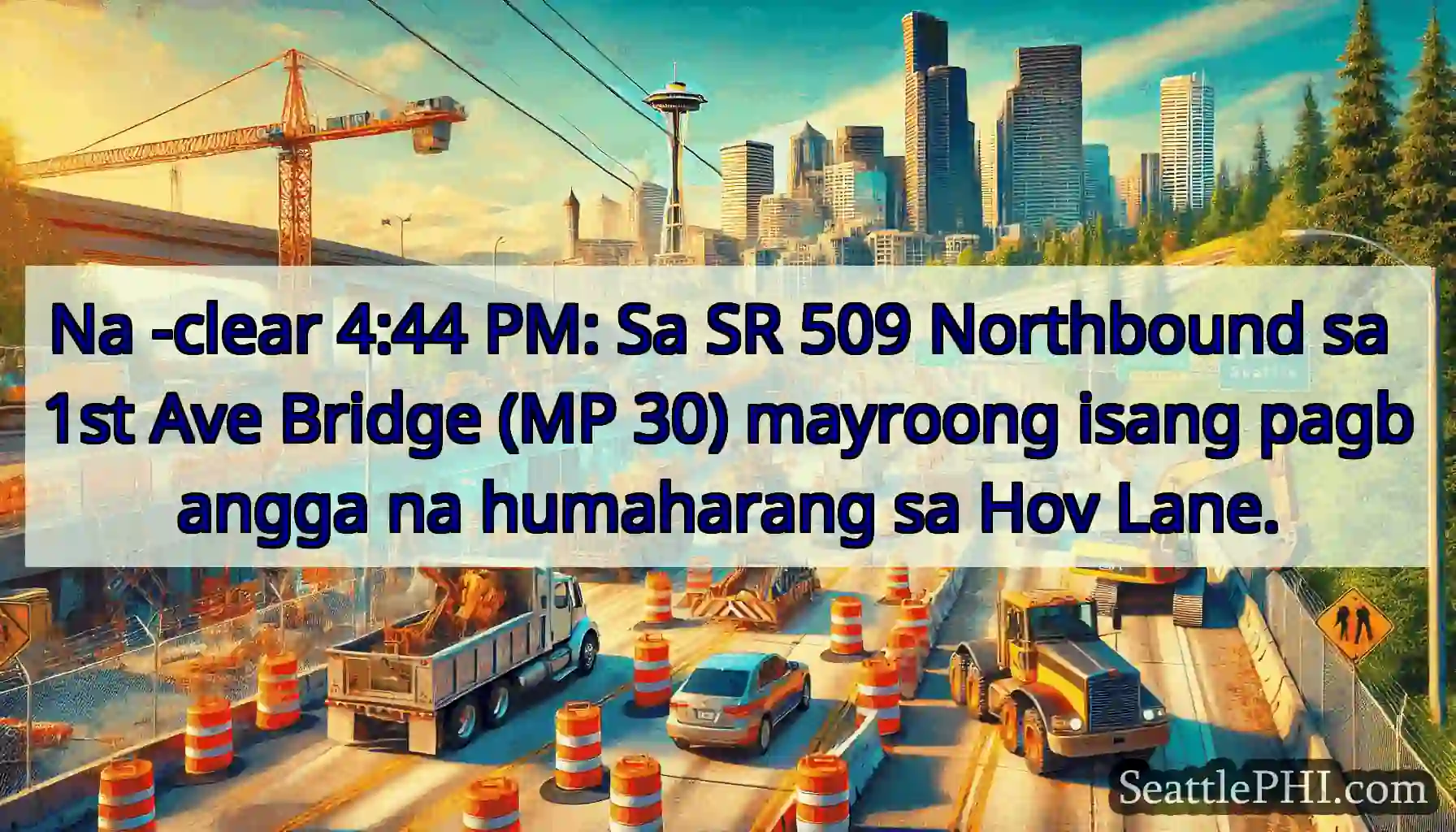 Na -clear 4:44 PM: Sa SR 509 Northbound sa 1st