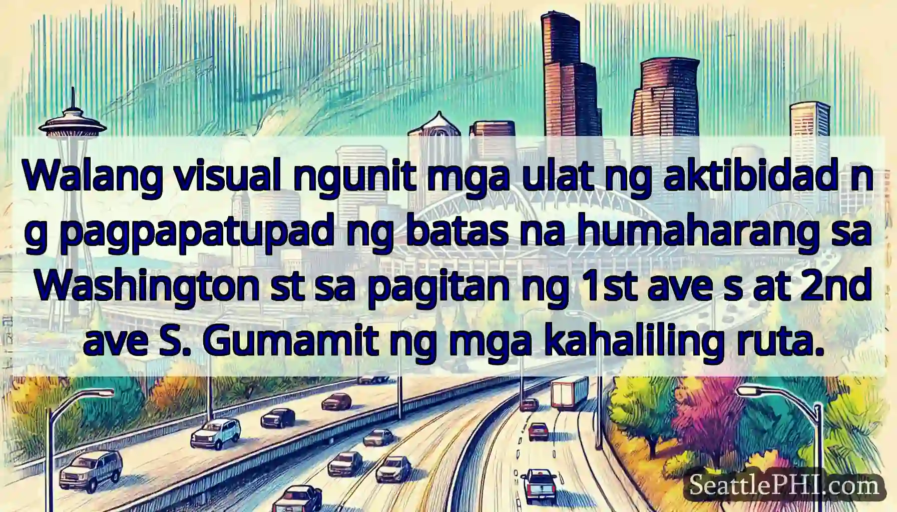 Walang visual ngunit mga ulat ng aktibidad ng