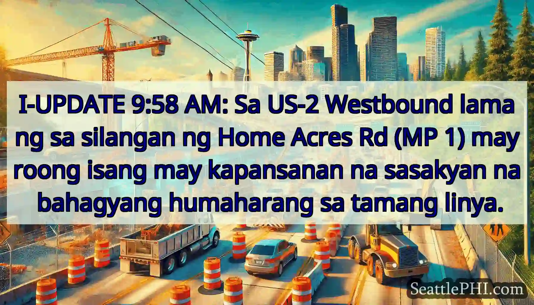 I-UPDATE 9:58 AM: Sa US-2 Westbound lamang sa