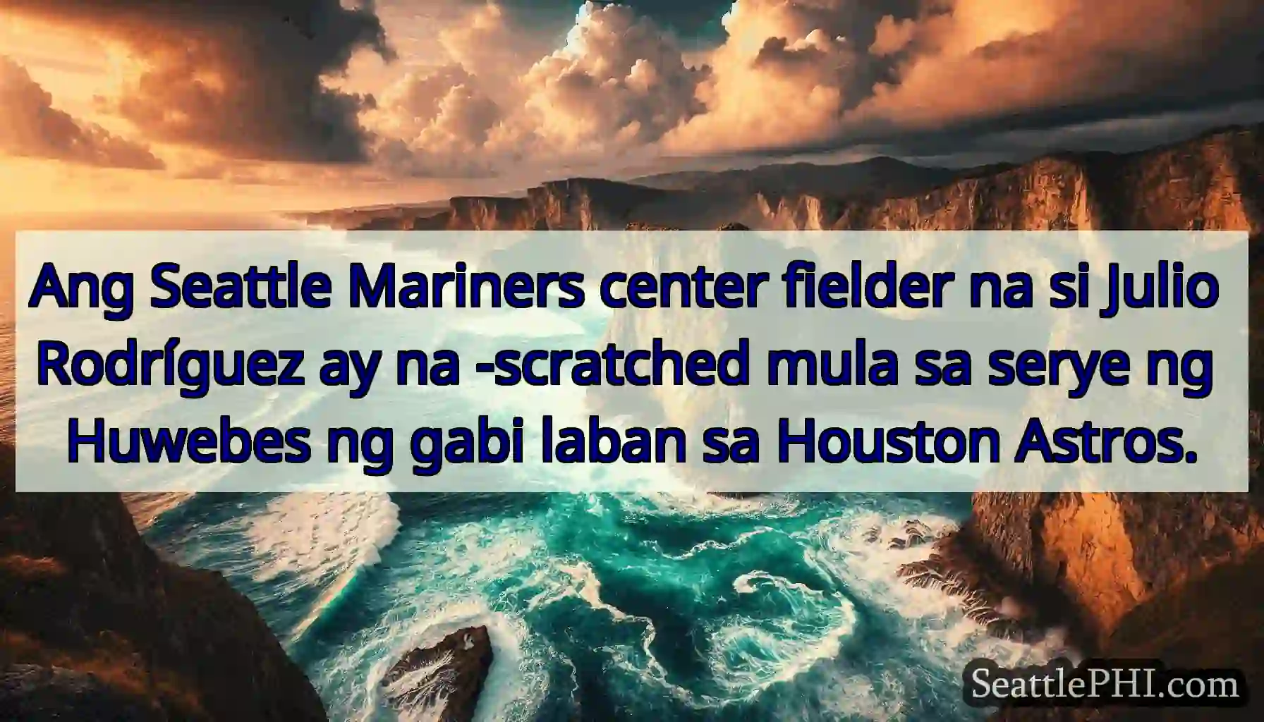 Ang Seattle Mariners center fielder na si Julio