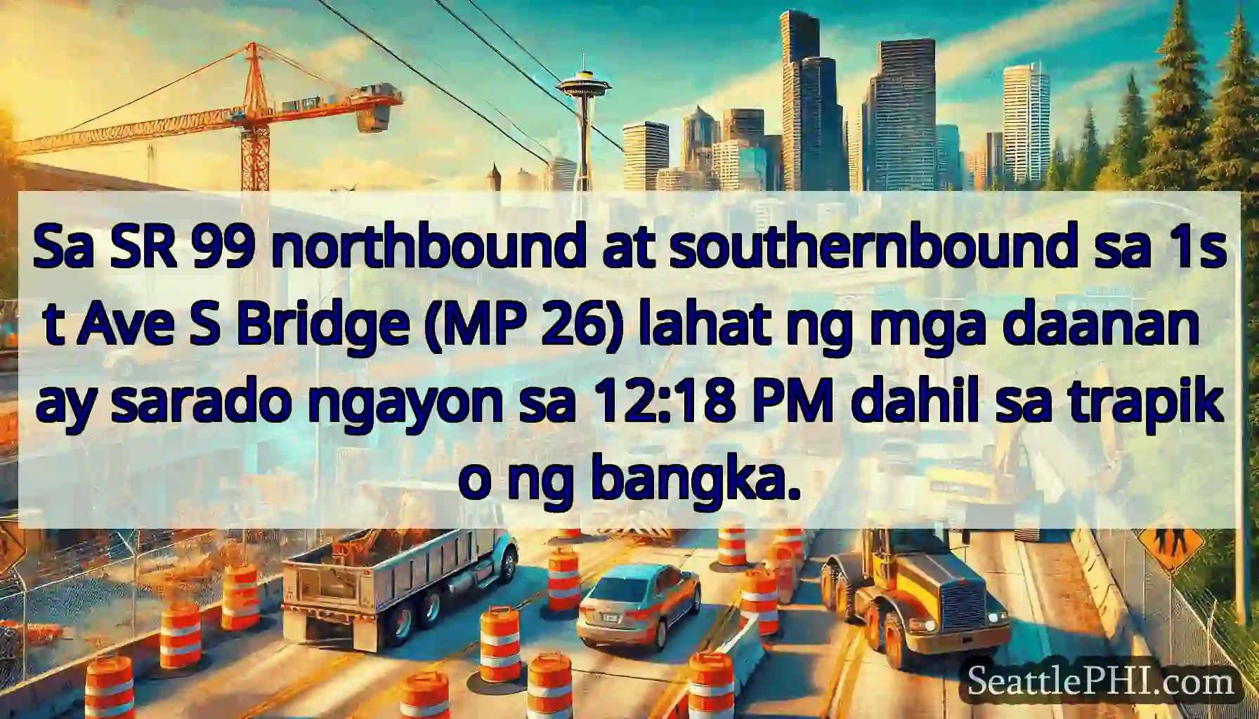 Sa SR 99 northbound at southernbound sa 1st Ave S