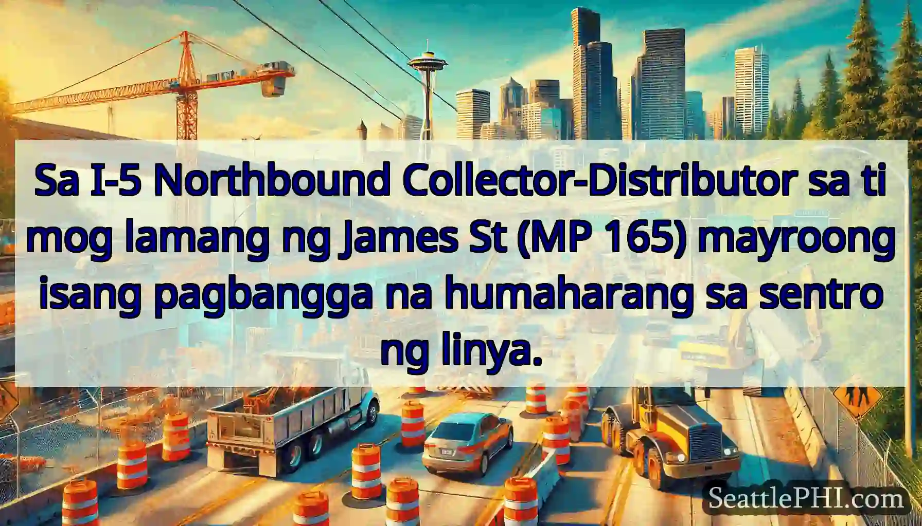 Sa I-5 Northbound Collector-Distributor sa timog