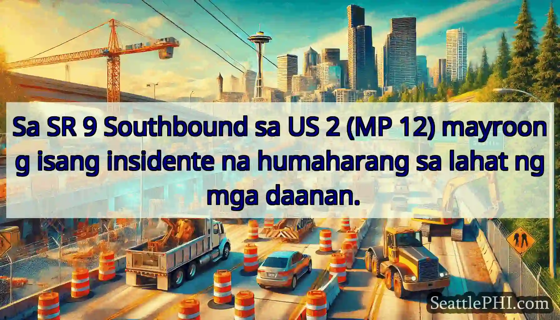 Sa SR 9 Southbound sa US 2 (MP 12) mayroong isang
