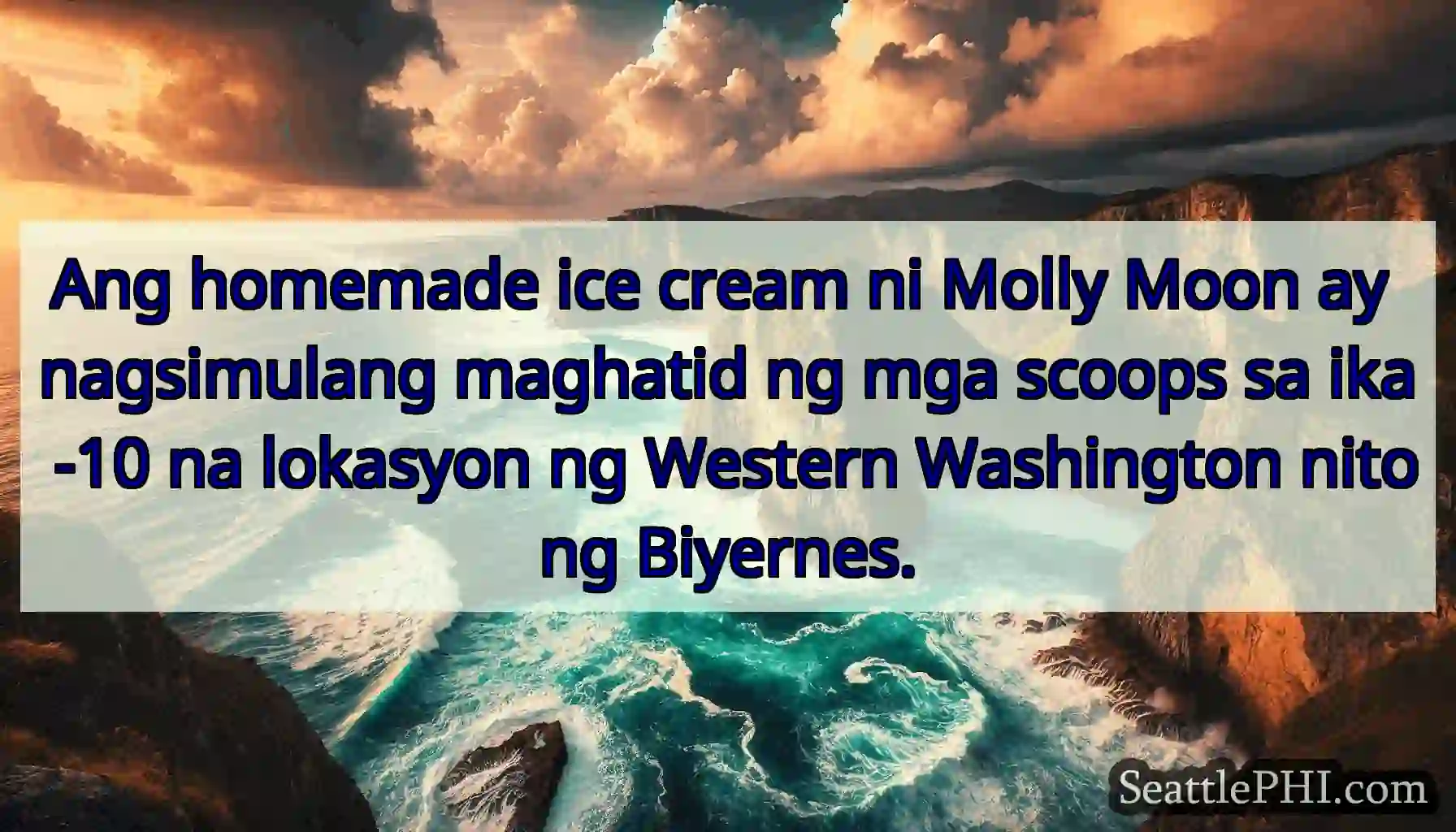 Ang homemade ice cream ni Molly Moon ay
