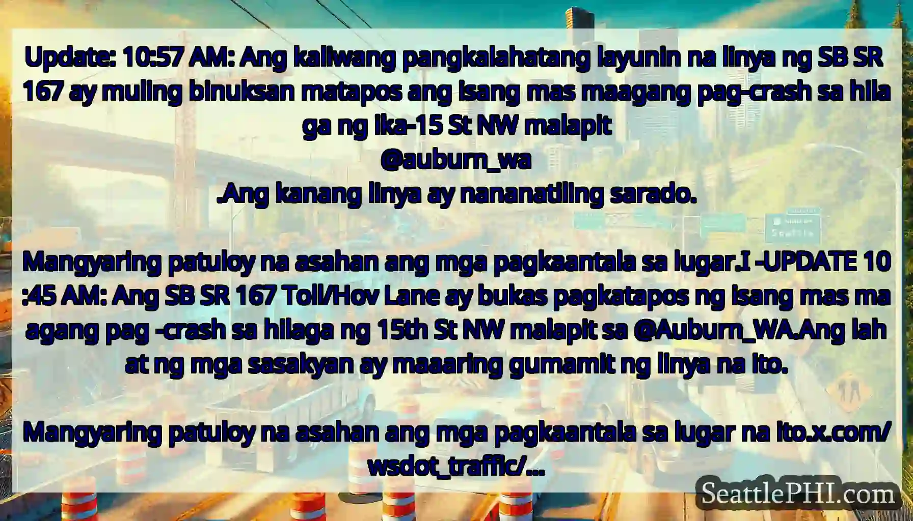 Update: 10:57 AM: Ang kaliwang pangkalahatang