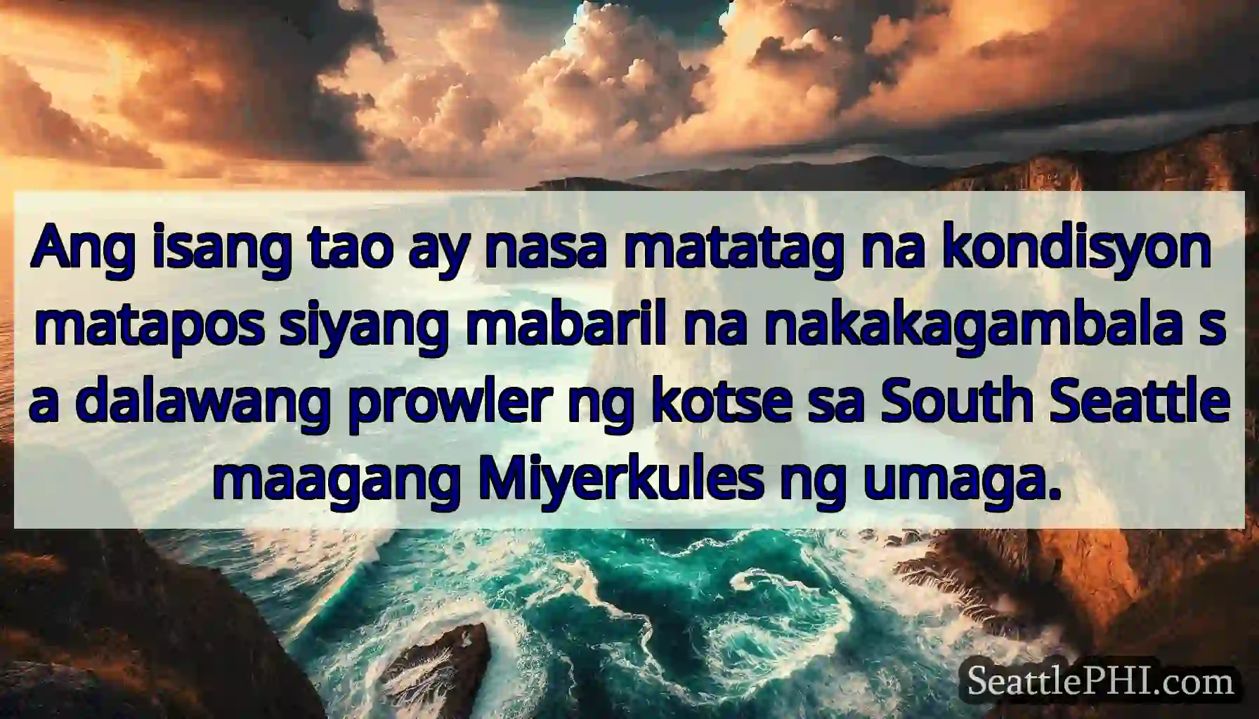 Ang isang tao ay nasa matatag na kondisyon