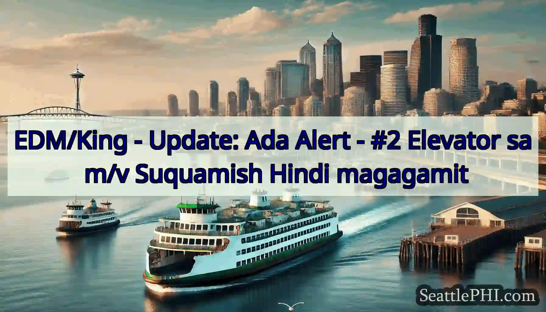 EDM/King - Update: Ada Alert - #2 Elevator sa m/v