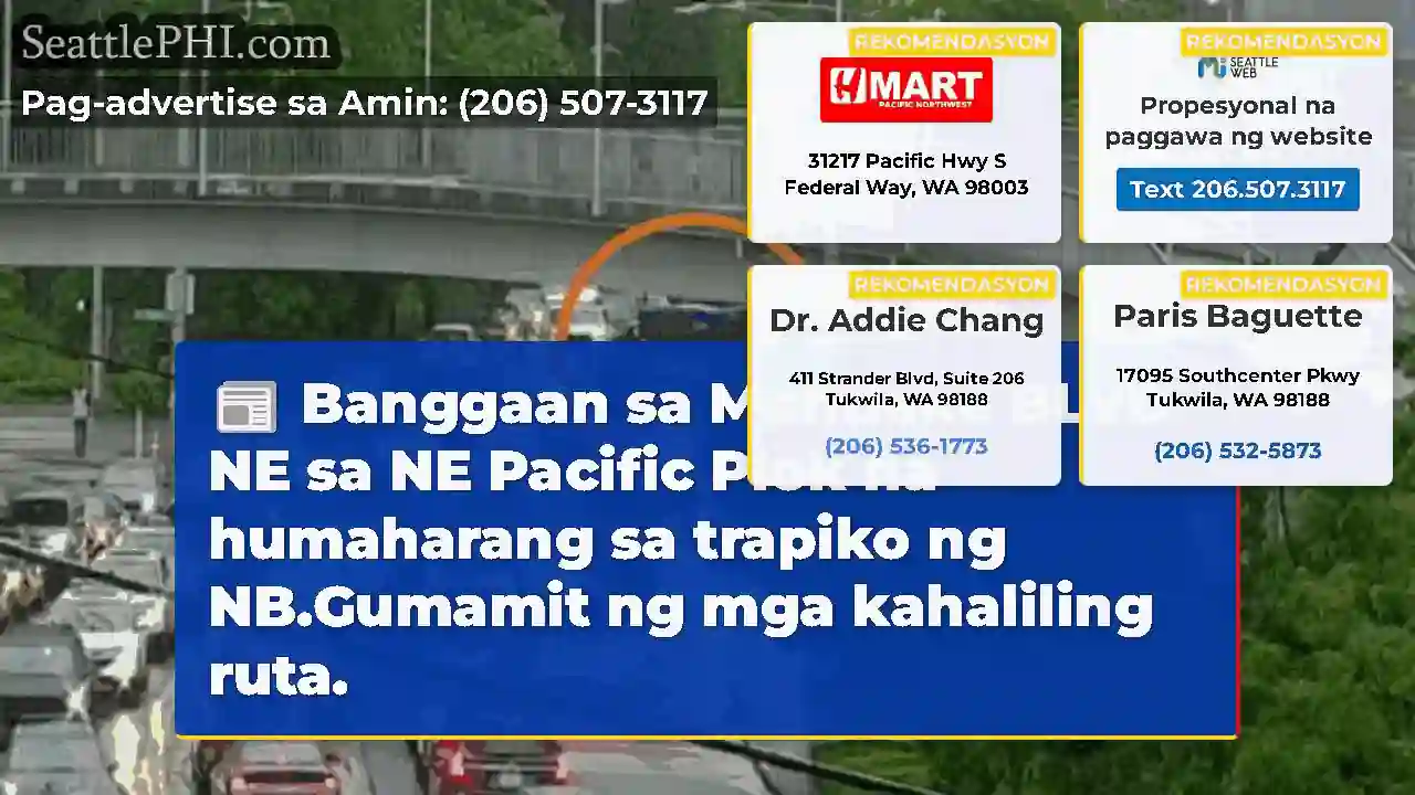 Banggaan sa Montlake BLVD NE sa NE Pacific Plok