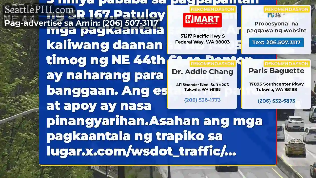 UPDATE: Ang banggaan na ito sa NB I-405 timog ng