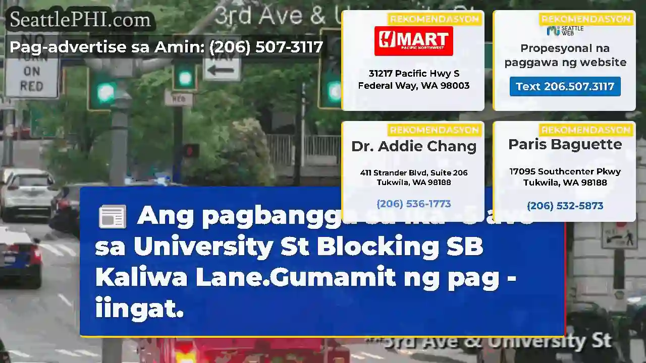 Ang pagbangga sa ika -5 ave sa University St