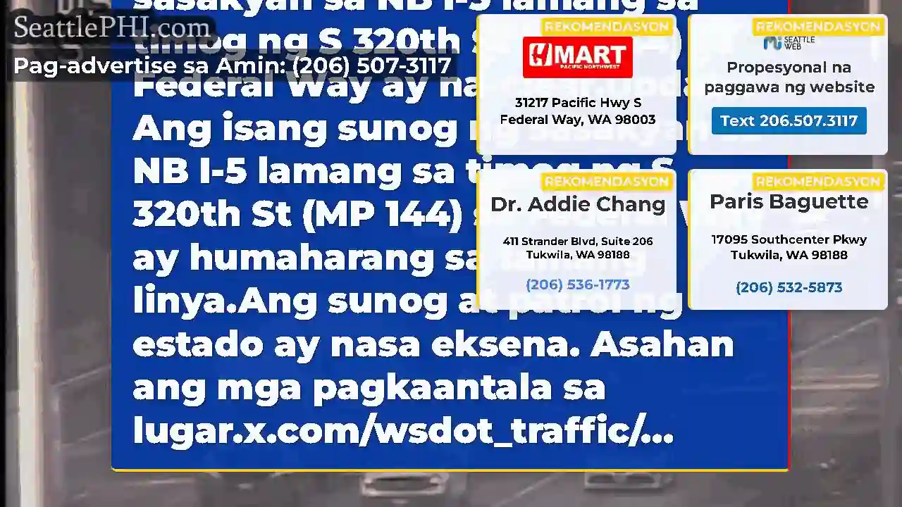 Nilinaw: Ang sunog ng sasakyan sa NB I-5 lamang