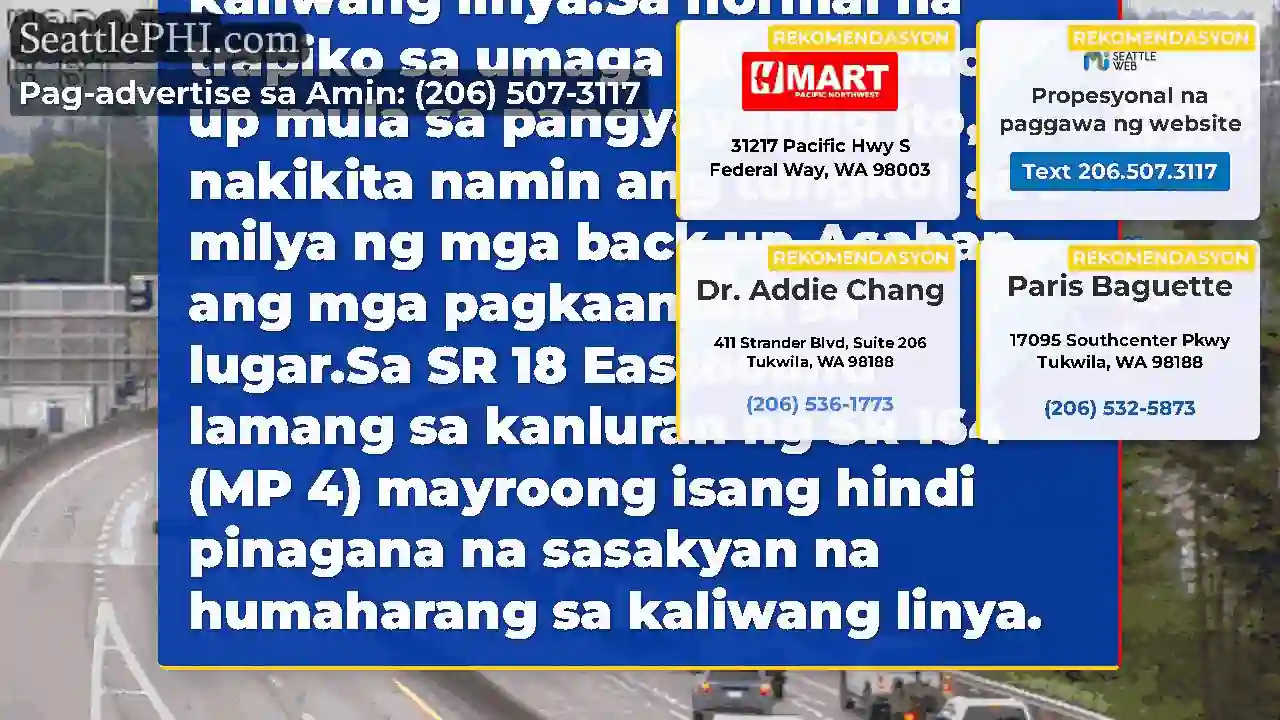 Update: Isang hindi pinagana na sasakyan sa EB SR