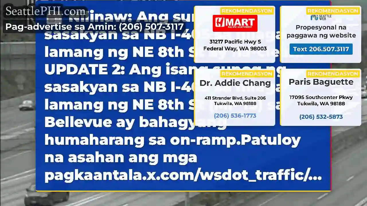 Nilinaw: Ang sunog ng sasakyan sa NB I-405 sa