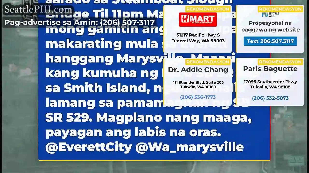 Tandaan, ang NB SR 529 ay sarado sa Steamboat