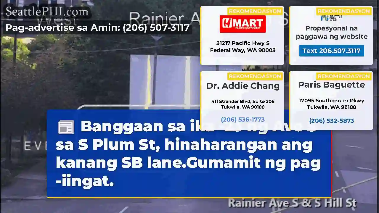 Banggaan sa ika -23 ng Ave S sa S Plum St,